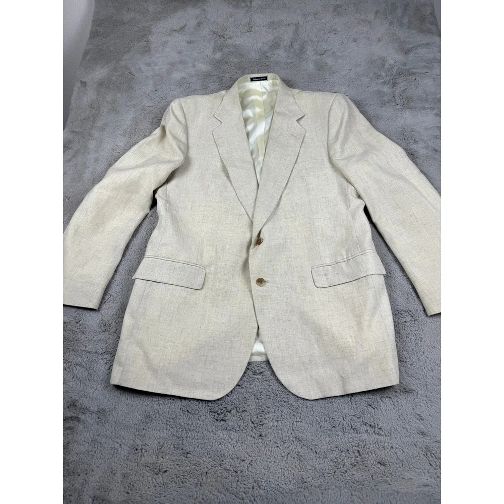 Munsingwear Lifestyle Blazer Sport Coat‎ Two Button Beige Mens Size 44L